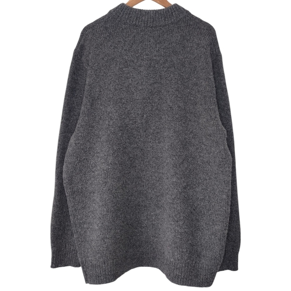 NWT L.L. Bean Men's Gray Knit Charcoal Pullover Long Sleeve Sweater Sz XXL Tall - Picture 2 of 13